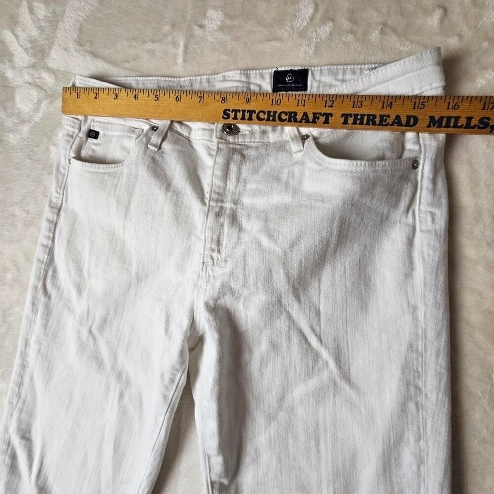 AG Adriano Goldschmied Jeans womens 30R White USA stevie ankle - Picture 2 of 12